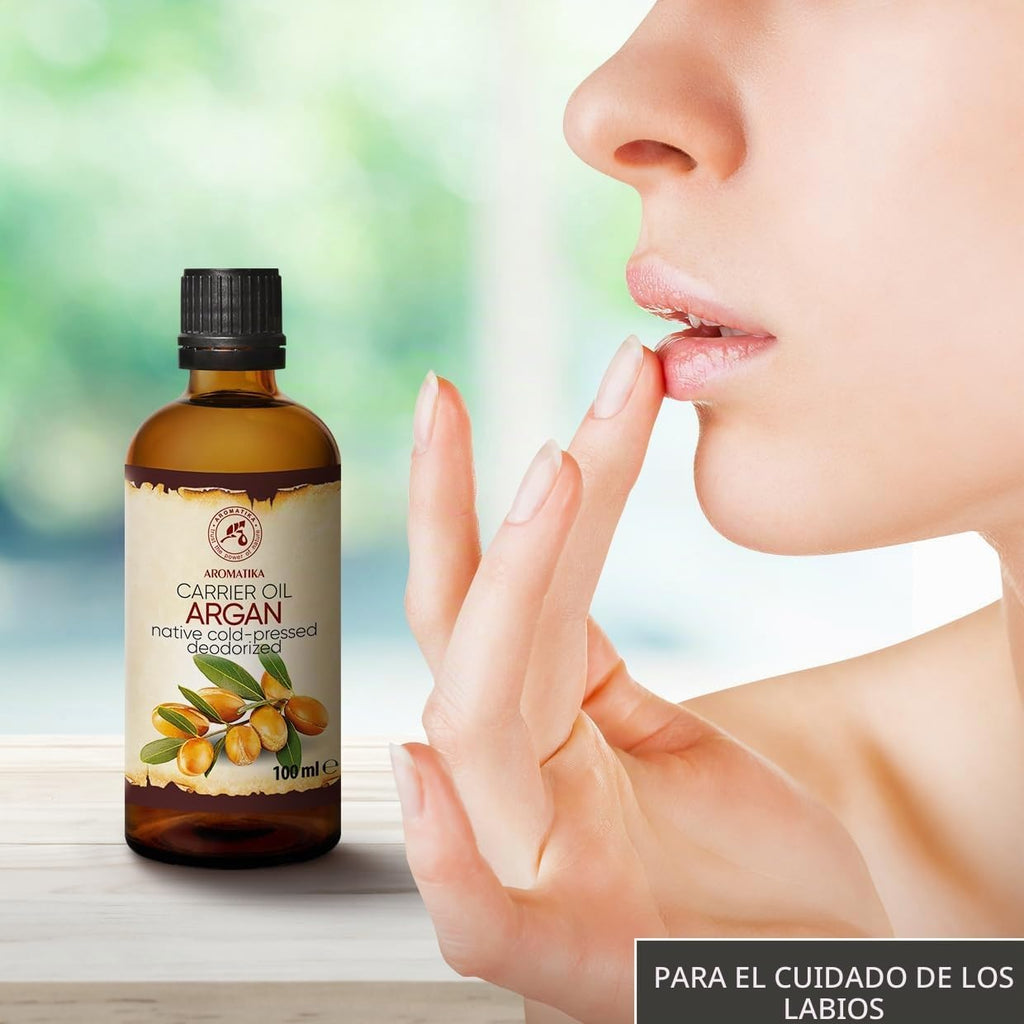 Argan Aceite 100Ml - Argania Spinosa Kernel - Marruecos - 100% Puro Y Natural - Cuidado Para Сabello - Pelo - Piel - Rostro - Cuerpo - Argan Oil 100Ml