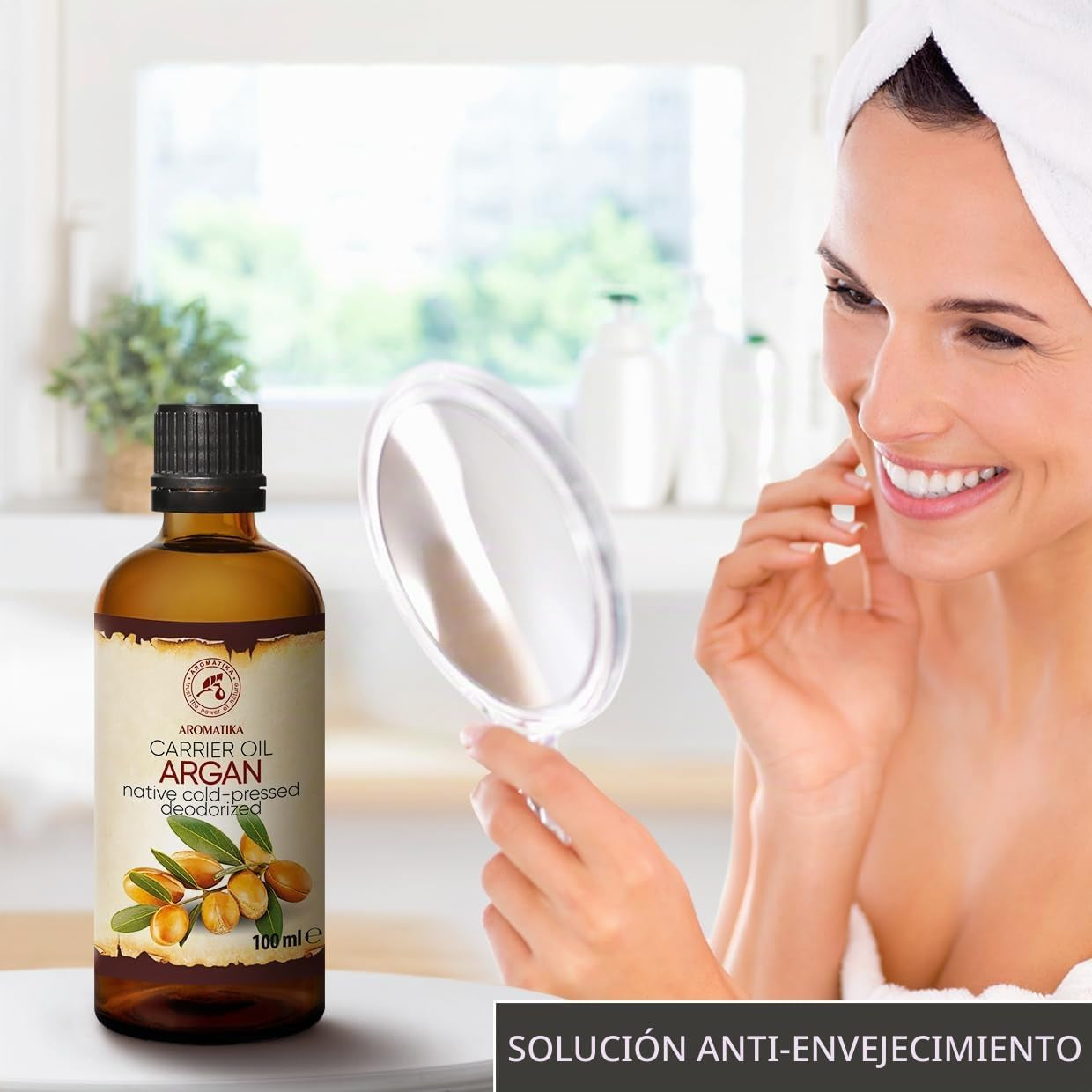 Argan Aceite 100Ml - Argania Spinosa Kernel - Marruecos - 100% Puro Y Natural - Cuidado Para Сabello - Pelo - Piel - Rostro - Cuerpo - Argan Oil 100Ml