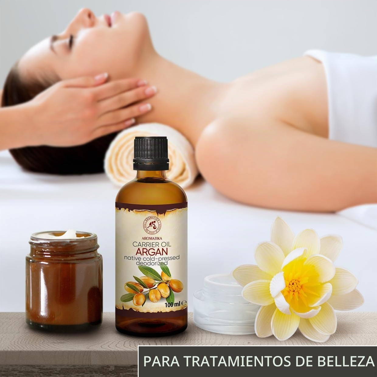 Argan Aceite 100Ml - Argania Spinosa Kernel - Marruecos - 100% Puro Y Natural - Cuidado Para Сabello - Pelo - Piel - Rostro - Cuerpo - Argan Oil 100Ml